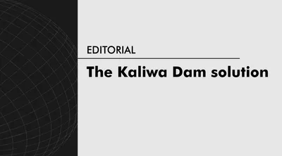 The Kaliwa Dam solution
