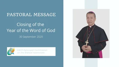 Pastoral message on closing of the Year of the Word of God
