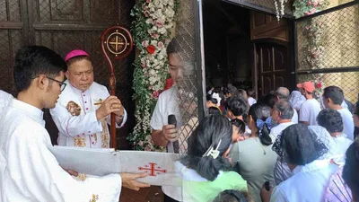 Muling pagbubukas ng ipinasarang St.John The Baptist church, pinangunahan ni Archbishop Jumoad - VeritasPH