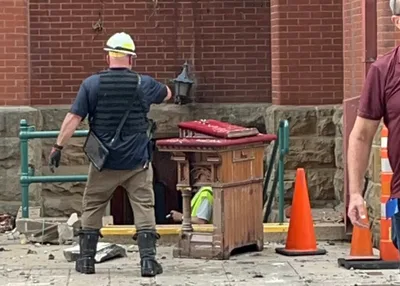 Historic pulpit survives First Dallas fire, efforts underway to meet on site this Sunday | Baptist Press