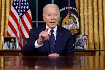 Biden Likens Israel-Hamas War to Ukraine in Rare Oval Office Address