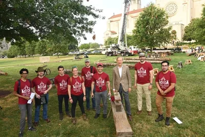A ‘true living medieval experience’: Catholic University students replicate Notre Dame cathedral architecture