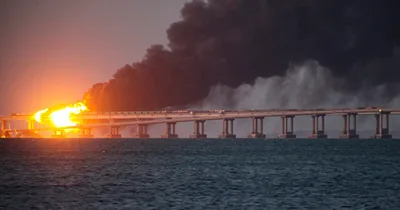 Crimean bridge bombed, disrupting Russian supplies