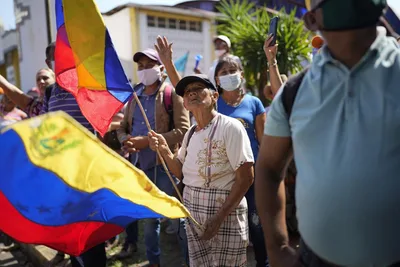 Voters protest disqualification of Venezuelan candidate