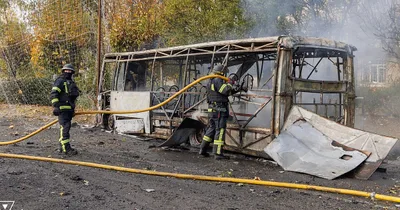 Russian strike on Ukraine buses kills at least 30