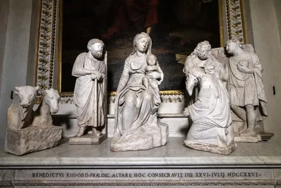 First known nativity scene figurines are on display in Rome