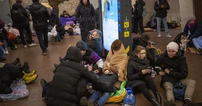 Ukrainians flee, hide from Russian invasion