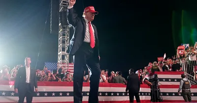 Man with Guns Arrested at Trump Rally in California