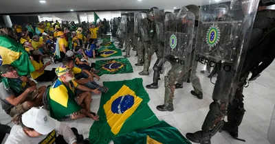 Protesters storm government buildings in Brazil