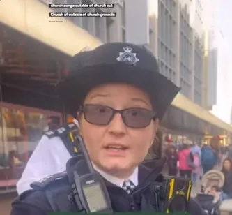 Police Launch Investigation into Officer Who Told Woman She Can't Sing Christian Songs in Public