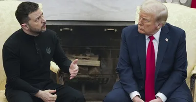 VIDEO: Trump, Ukrainian president openly spar at White House press conference
