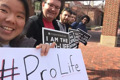 Hundreds of high school, college students participated in pro-life walkout