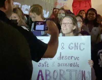 WATCH: Students at Catholic college target pro-life talk with obscenity-laced protest