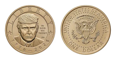 Trump Appears on Gold Coin Marking America’s 250th