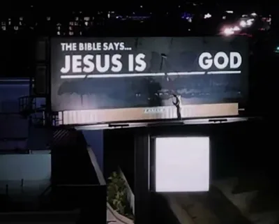 'Jesus is not God,' Says the Billboard