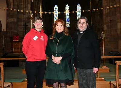 Duchess of York speaks of 'humbling' visit to Burnley church