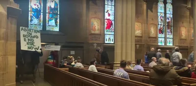 Protesters disrupt pro-life mass at Catholic church in Ohio: 'Jesus hates you'