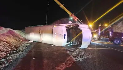 Dozens injured as bus carrying church group overturns in bid to avoid cliff