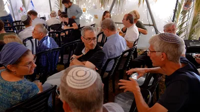 In West Bank Town of Efrat, Israelis and Palestinians Attend 'Peace Sukkah'