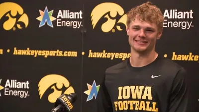 Iowa Hawkeyes Receiver Credits Jesus after Scoring 2 Touchdowns in First Game