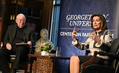 Pelosi on cleric who barred her from communion: 'That's his problem, not mine'