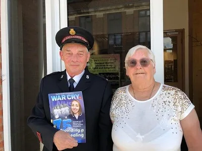 Salvation Army magazine seller finds love again