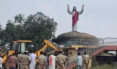Jesus statue destroyed by government in India after Hindu nationalists complain