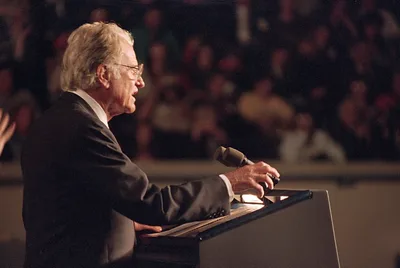 Evangelicals for Harris’ Anti-Trump Billy Graham Ad Prompts Threat of Lawsuit