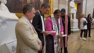 William Barber, Activists Arrested for Demonstrating against Budget Proposal in US Capitol