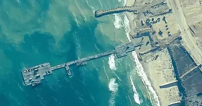Severe weather shuts down Gaza aid pier