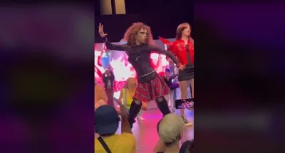 Children, Teletubbies Seen Performing on Stage at Los Angeles Drag Convention Hosted by RuPaul