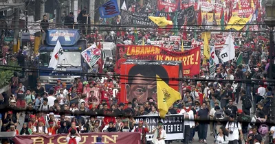 Filipinos protest Duterte, recall Marcos regime abuses