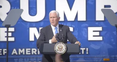 Pence tells supporters at Florida rally: ‘The dogma lives loudly in me’
