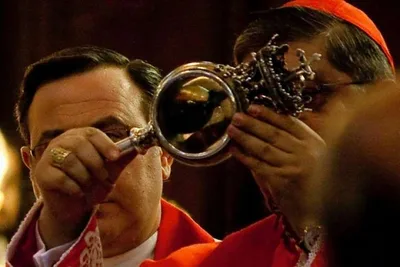 Blood of St. Januarius liquefies in Naples