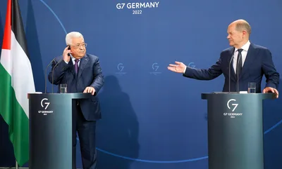 'A Monstrous Lie': Palestinian President Accuses Israel of Carrying Out '50 Holocausts' in Berlin Press Conference