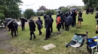 Antifa throws flash bombs at children, injures pastor at Christian prayer event in Portland