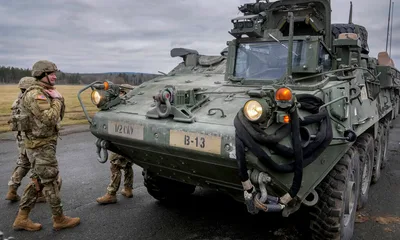 Strykers, Bradleys Likely in Huge US Aid Package for Ukraine