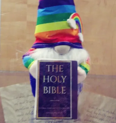Parents to protest library where Christmas display featured sex books next to the Bible