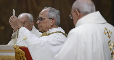 Pope Leo Conducts First Mass at Sistine Chapel
