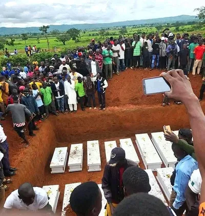 Funeral services held for 30 Christians massacred in Nigeria