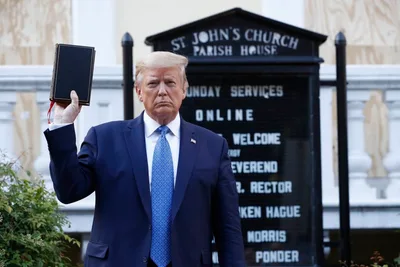 Trump Faith Advisers Say the President Did the Right Thing By Visiting Church