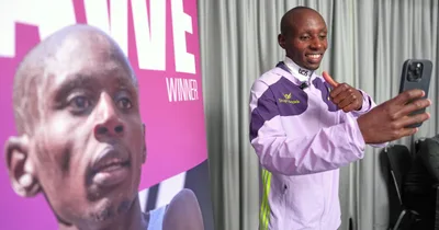 Sabastian Sawe sets marathon record, breaks two-hour barrier