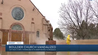 'Abortion Saves Lives': Catholic church vandalized 2nd time with anti-church, pro-abortion graffiti