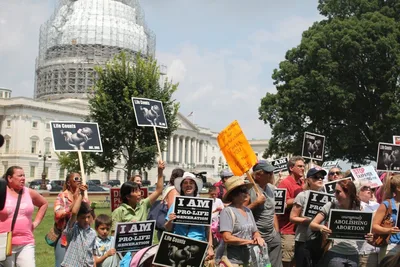 Higher share of unintended pregnancies are aborted in blue states than red, data suggests