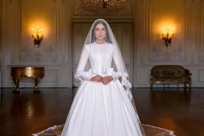 Why is the Internet Fighting over Olivia Culpo's Modest Wedding Dress? - RELEVANT