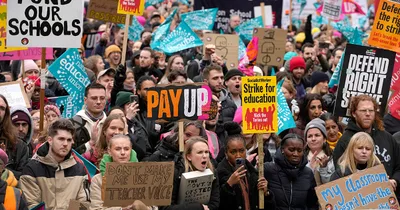 U.K. Teachers, Civil Servants Join Largest Mass Strike in Decade