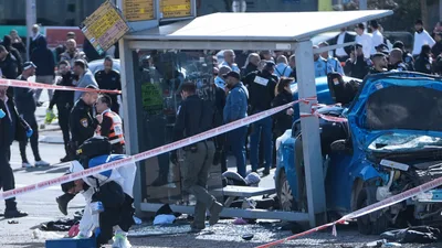 Palestinian Terrorist Kills 2, Wounds 5 in Jerusalem Car-Ramming Attack