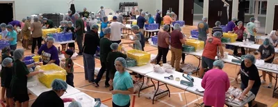 ‘God can accomplish great things’: North Carolina church packs 50,000 meals to send to Zambia
