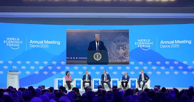 Trump Speaks to Davos World Leaders, Touts U.S. Changes