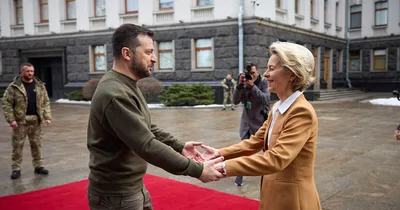 Top EU Officials Visit Ukraine, Talk More Sanctions